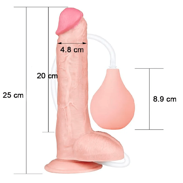 Dildo Eyaculador Realista 10 Pulgadas - Imagen 3
